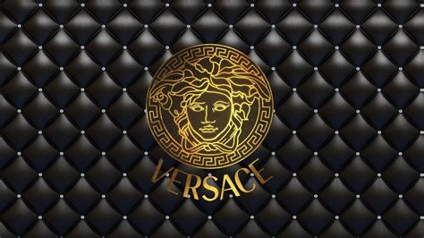 Versace logo wallpaper 4k